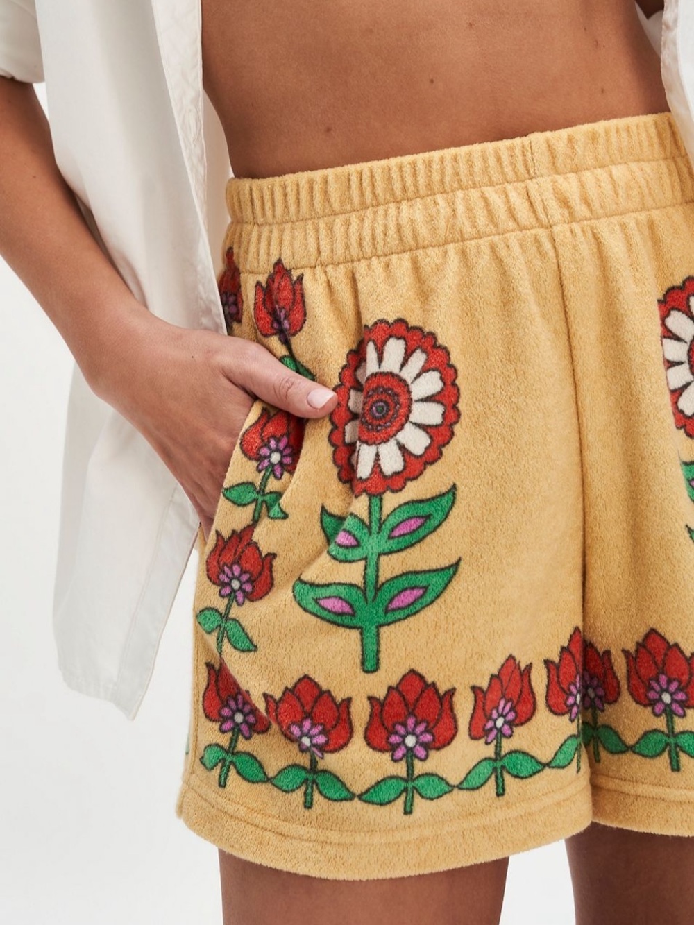 Free People- Bali Electric Love Terry Shorts